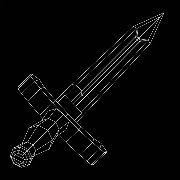 Taktik Sabit Blade Bıçak — Stok Vektör