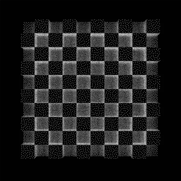 Точкова робота Напівтонові низькі полістирольні геометричні коробки — стоковий вектор