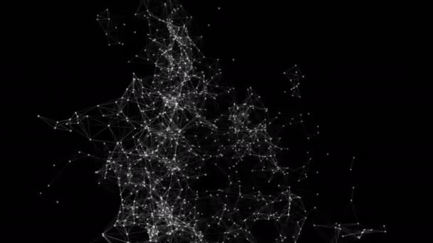 Абстрактна мережа, що рухається тлом . — стокове відео