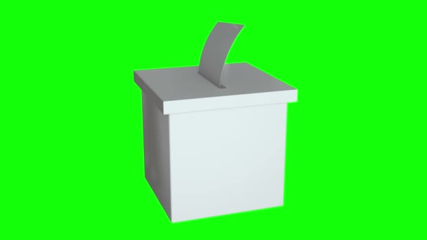 空白选举箱投票活动 — 图库视频影像