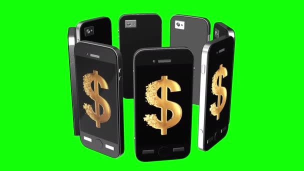 Smartphone sconto vendita online — Video Stock
