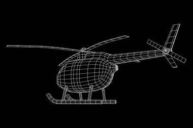 Helikopter uçak araç vektörü