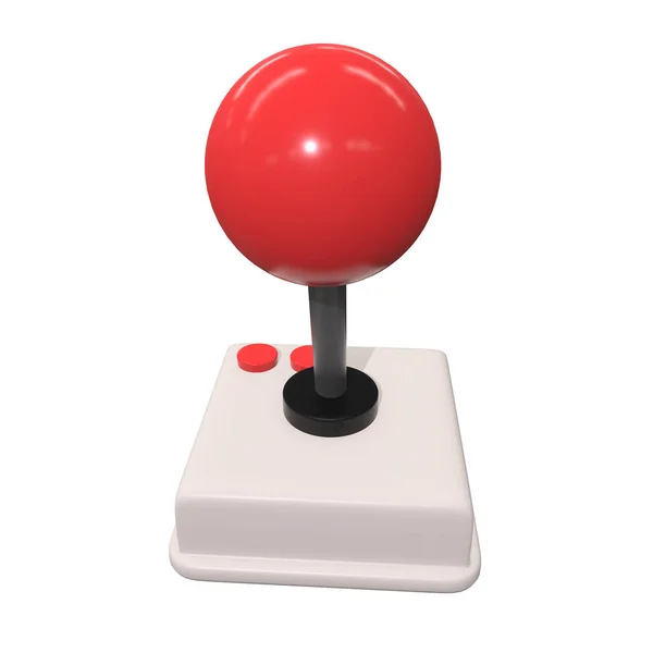 Retro controlador de vídeo game joystick gamepad 3d — Fotografia de Stock