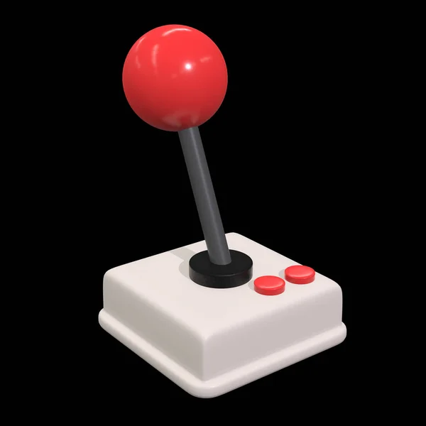 Retro controlador de vídeo game joystick gamepad 3d — Fotografia de Stock