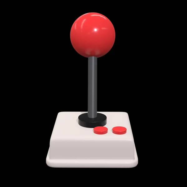 Retro video oyunu denetleyicigamepad joystick 3d — Stok fotoğraf