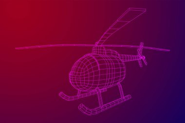 Helikopter uçak araç vektörü