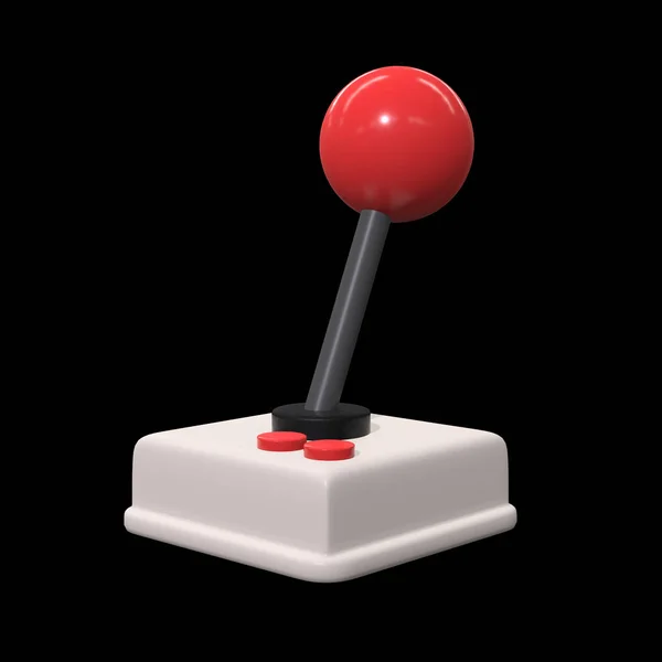 Retro spelkontroll gamepad joystick 3D — Stockfoto