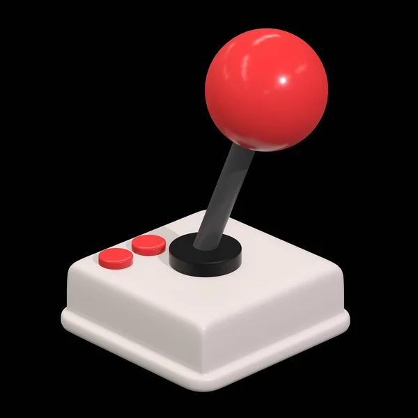 Компьютерная игра Retro с джойстиком 3d — стоковое фото