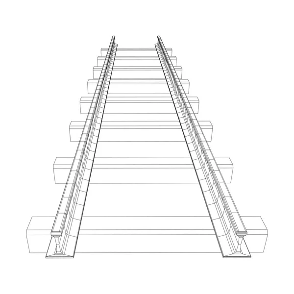 Vetor de malha de arame ferroviário —  Vetores de Stock