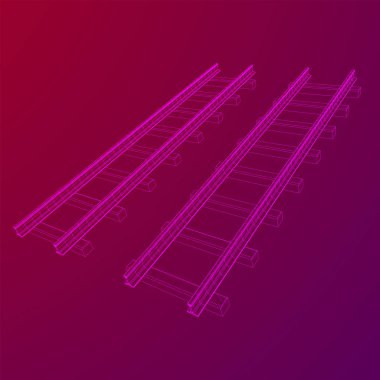 Demiryolu tel kafes örgü vektörü