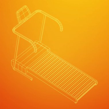 Koşu bandı makinesi. Spor salonu ve fitness ekipmanları