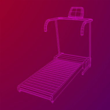 Koşu bandı makinesi. Spor salonu ve fitness ekipmanları