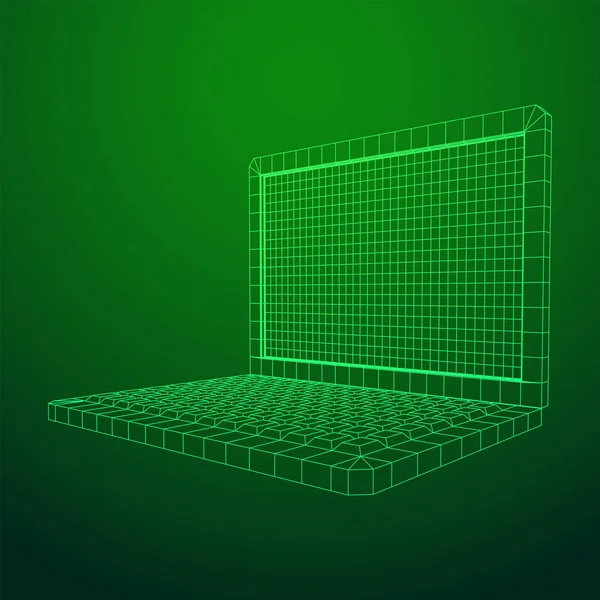Vector de fondo de malla abstracta para computadora portátil — Archivo Imágenes Vectoriales