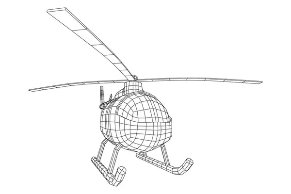 Helikopter flygplan fordon vektor — Stock vektor