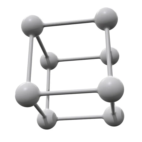 분자 그리드 연결 구조 — 스톡 사진