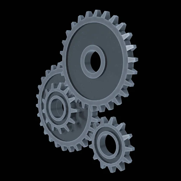 Gears. Mechanical technology machine concept — Stock Photo, Image