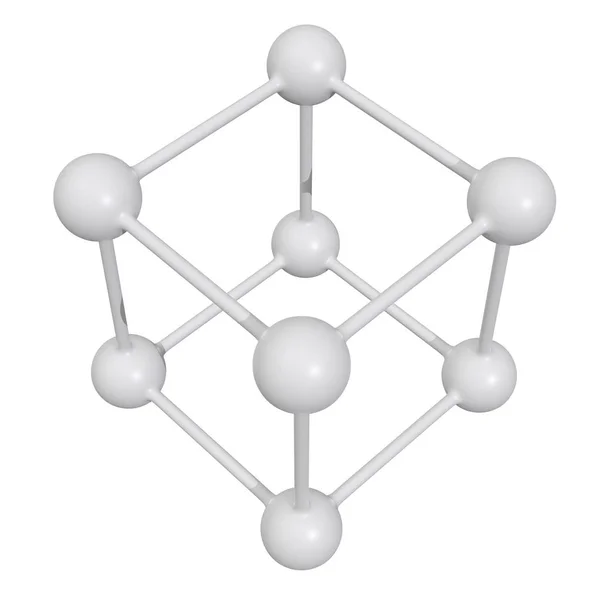 Estructura de conexión de la rejilla molecular —  Fotos de Stock