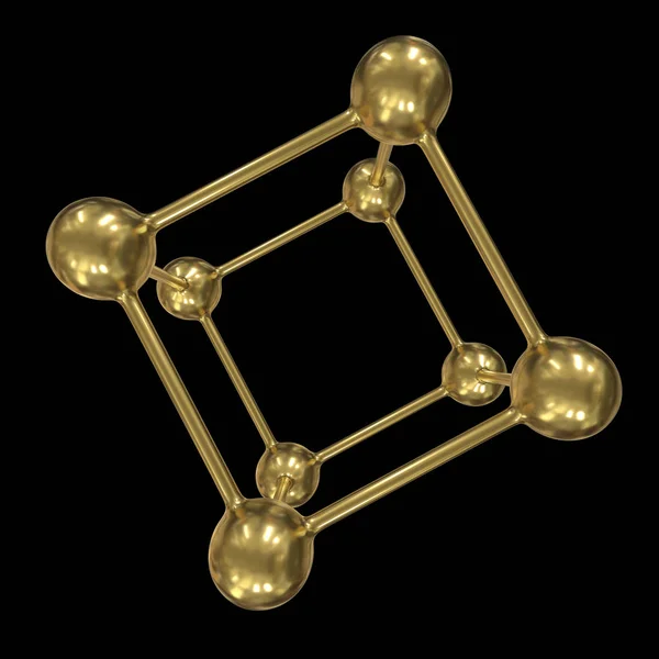 Estructura de conexión de la rejilla molecular —  Fotos de Stock