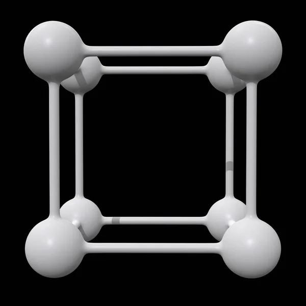 Struktur der Molekülnetze — Stockfoto
