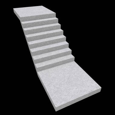 Merdiven, iç merdivenler 3d adımlar