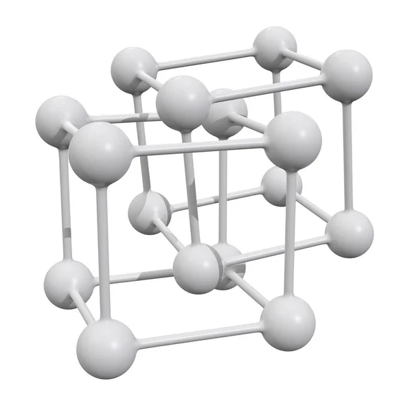 Estructura de conexión de la rejilla molecular —  Fotos de Stock