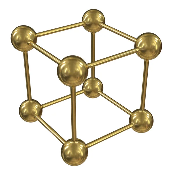 Estructura de conexión de la rejilla molecular —  Fotos de Stock