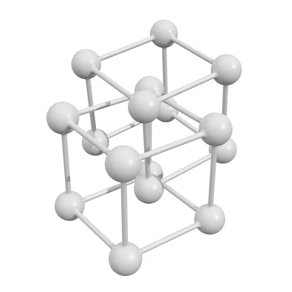 Molecule Grid Connection Structure Stock Image