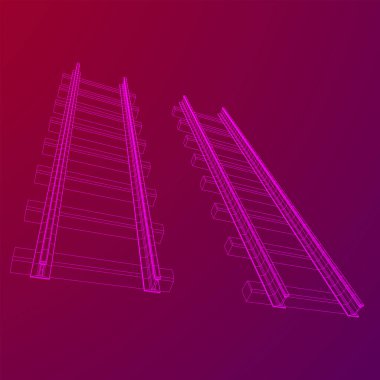 Demiryolu tel kafes örgü vektörü