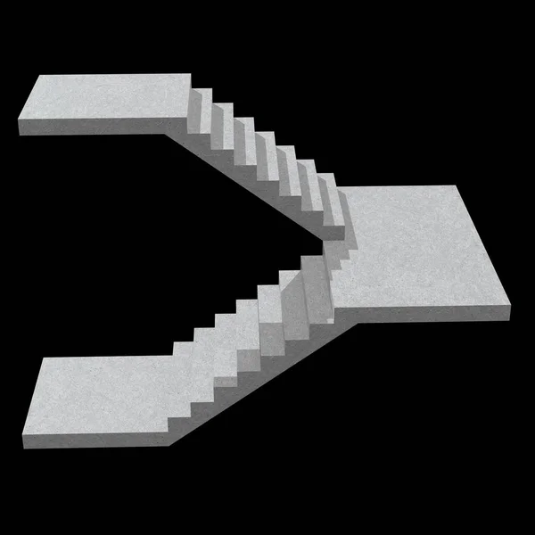 Σκάλες, εσωτερικό σκάλες βήματα 3D — Φωτογραφία Αρχείου