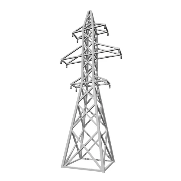Wieża transmisyjna wysokiego napięcia słup — Zdjęcie stockowe