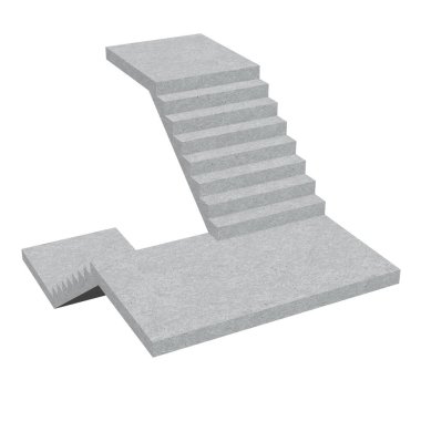 Merdiven, iç merdivenler 3d adımlar