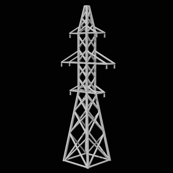 Torre de transmissão de energia pylon de alta tensão — Fotografia de Stock