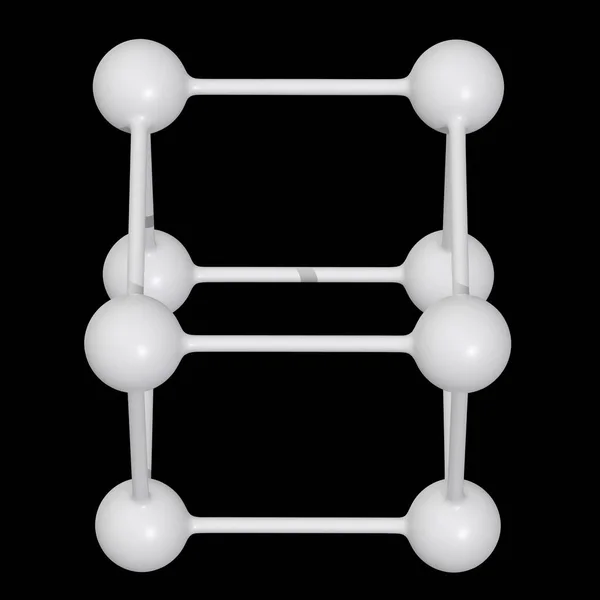 Molecuul raster verbindingsstructuur — Stockfoto