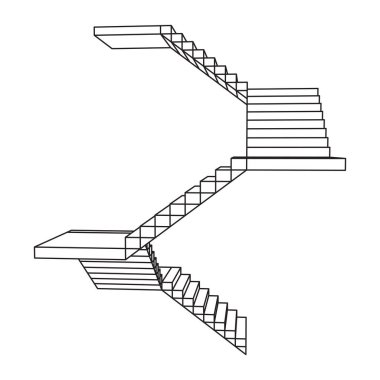 Tel kafesli merdivenler, iç merdivenler basamaklar