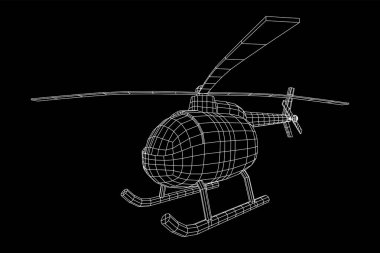 Helikopter uçak araç vektörü