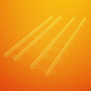 Demiryolu tel kafes örgü vektörü