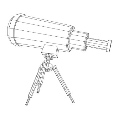 Keşfetmek için astronomik teleskop bilimsel araç