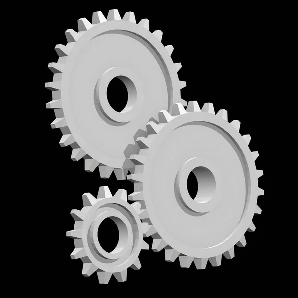 Gears. Mechanical technology machine concept — Stock Photo, Image