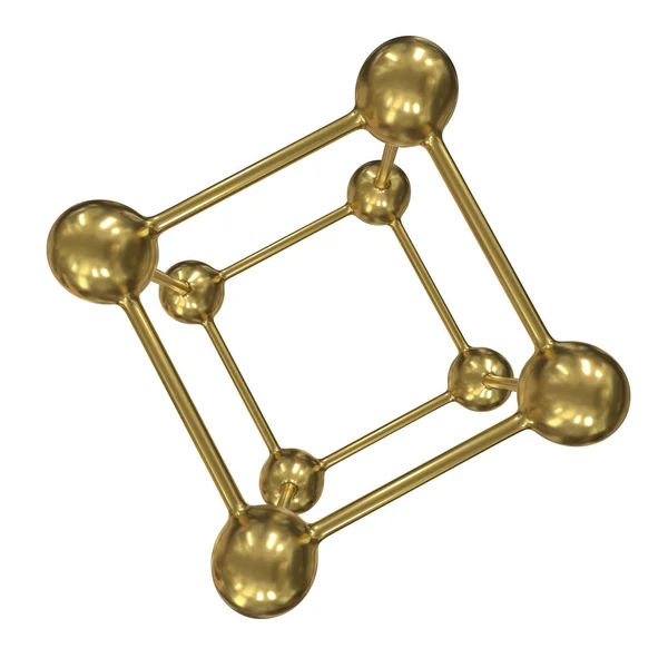 Molecule Grid Connection Structure — Stock Photo, Image