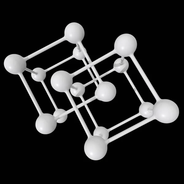 Molecuul raster verbindingsstructuur — Stockfoto