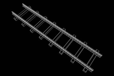 Demiryolu tel kafes örgü vektörü