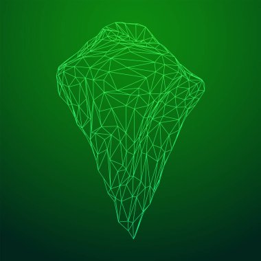 Buzdağı soyut modern iş illüstrasyonu