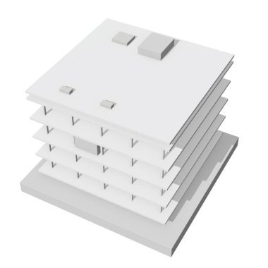 İnşaat halindeki bina 3D