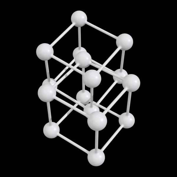 분자 그리드 연결 구조 — 스톡 사진