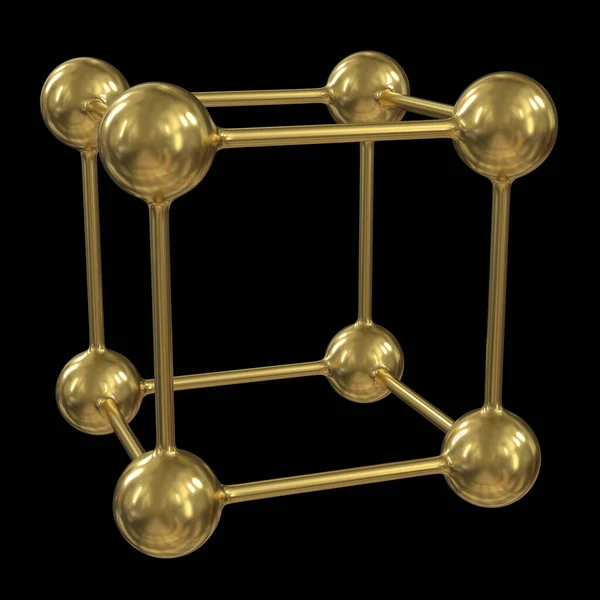 Struktura połączenia molekuł siatki — Zdjęcie stockowe