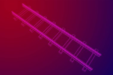 Demiryolu tel kafes örgü vektörü