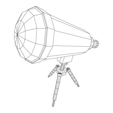 Keşfetmek için astronomik teleskop bilimsel araç
