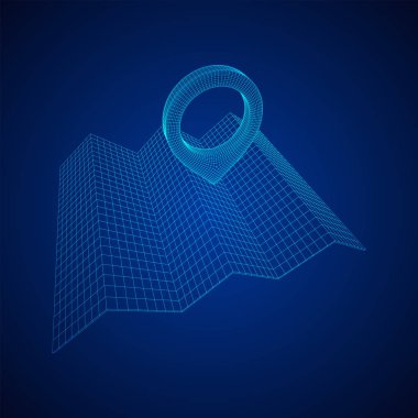 Katlanır harita tel kafesörgülü coğrafi harita pimi