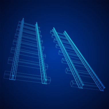 Demiryolu tel kafes örgü vektörü