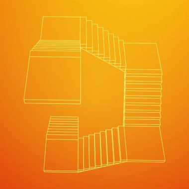 Tel kafesli merdivenler, iç merdivenler basamaklar